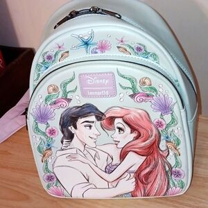 Loungefly Disney The Little Mermaid Couple Hug Mini Backpack